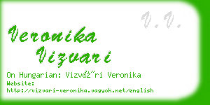 veronika vizvari business card